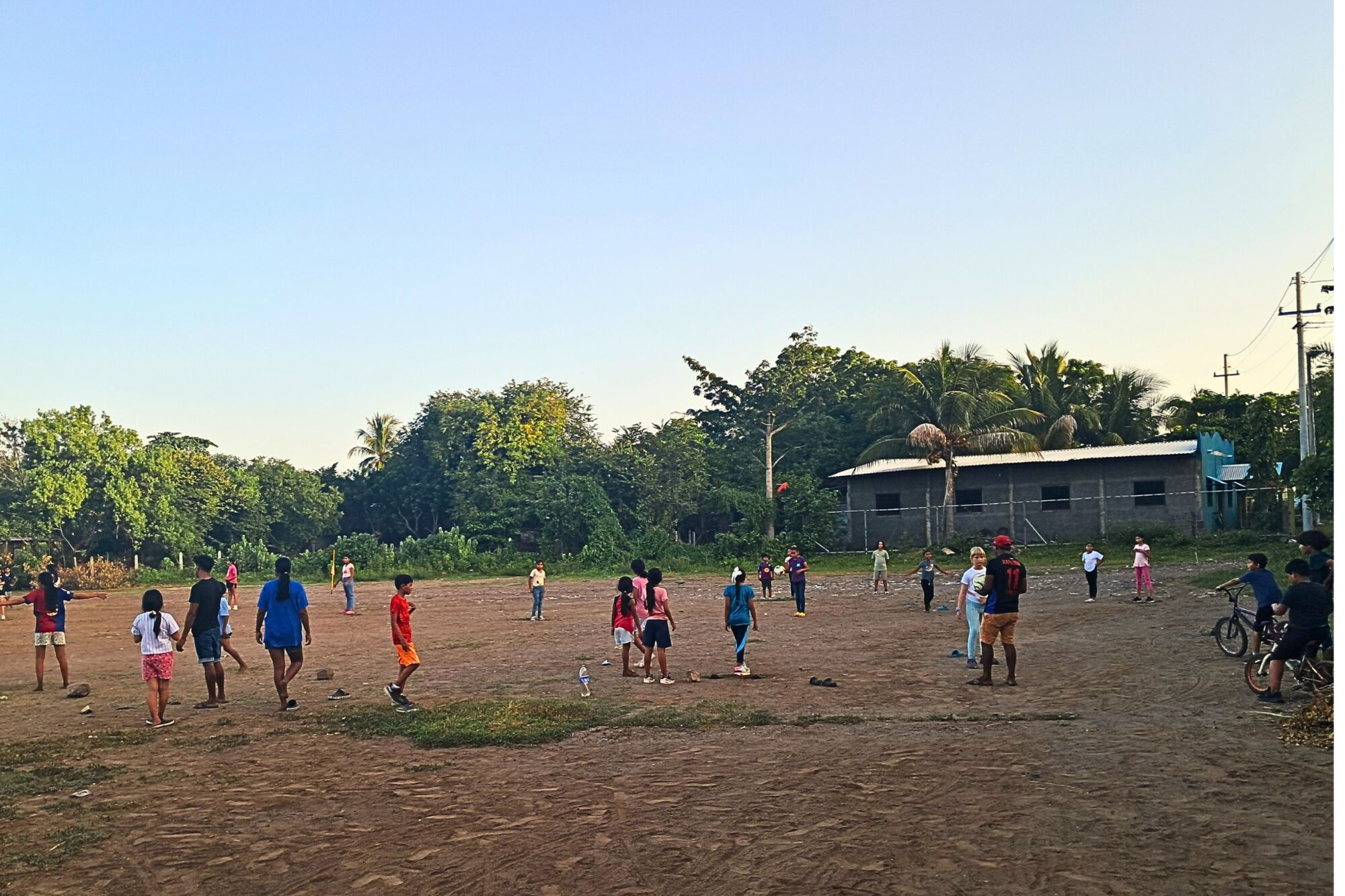 Kickball joy in the big dirt field